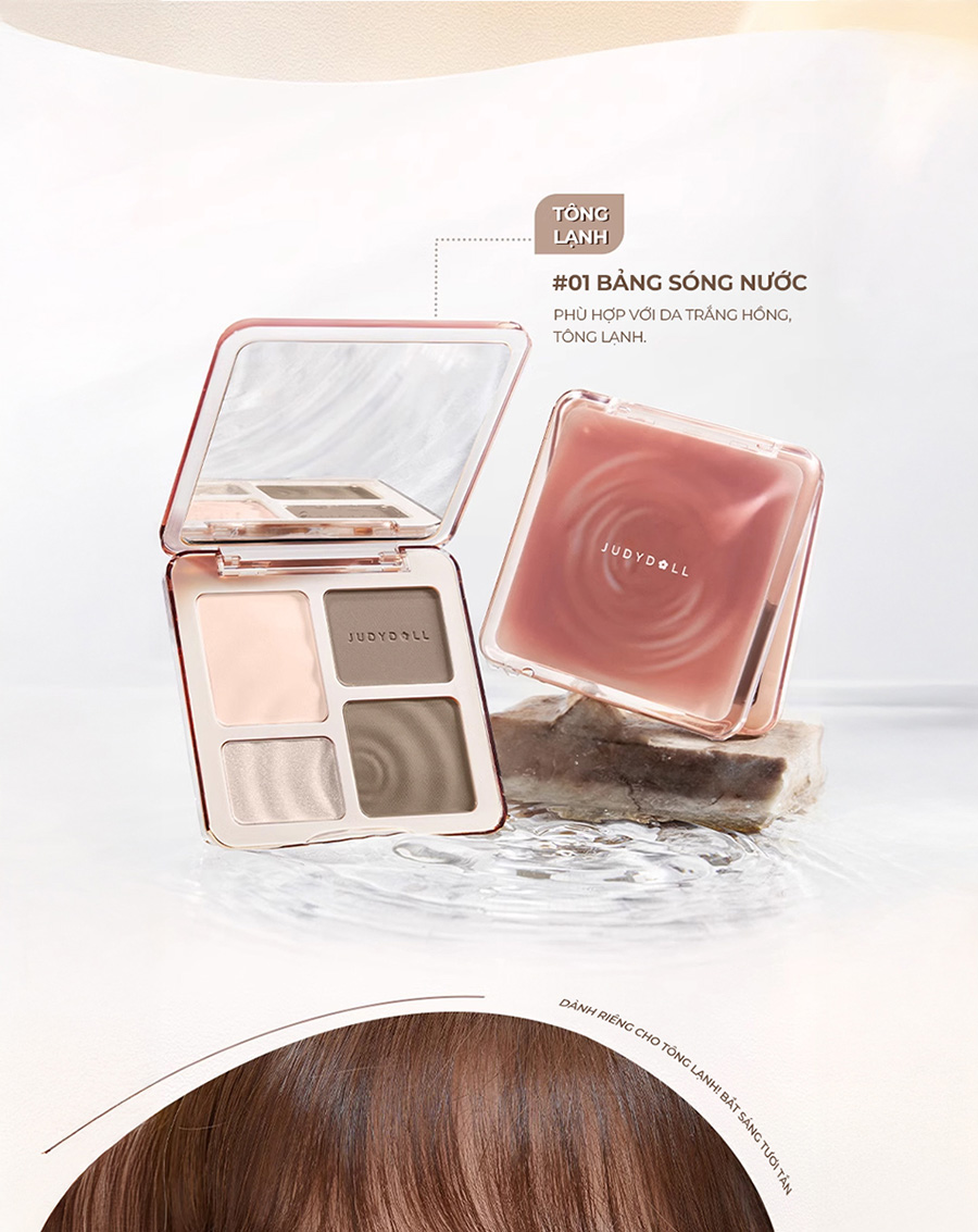 Phấn Bắt Sáng Và Tạo Khối Judydoll Highlight & Contour TK006 - Image 2
