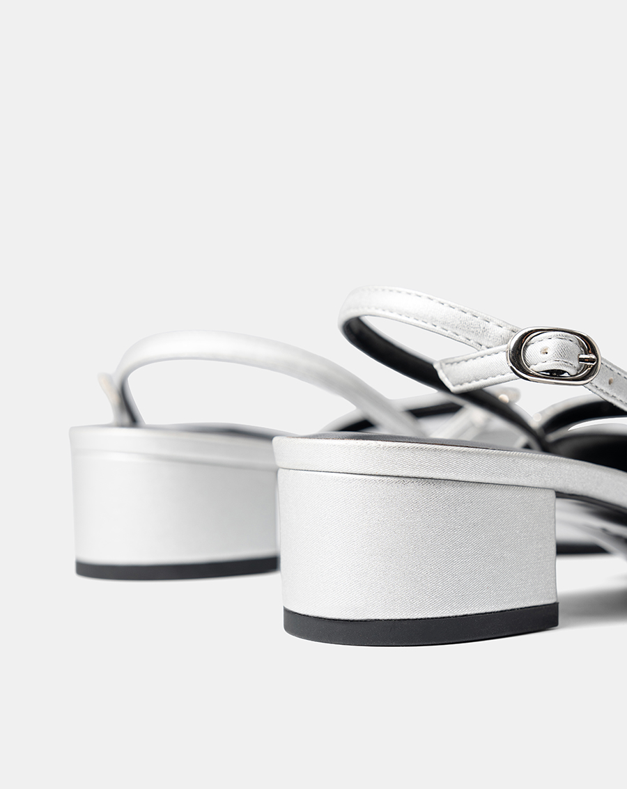 Giày Cao Gót Slingback Phối Dây Trang Trí - Image 4