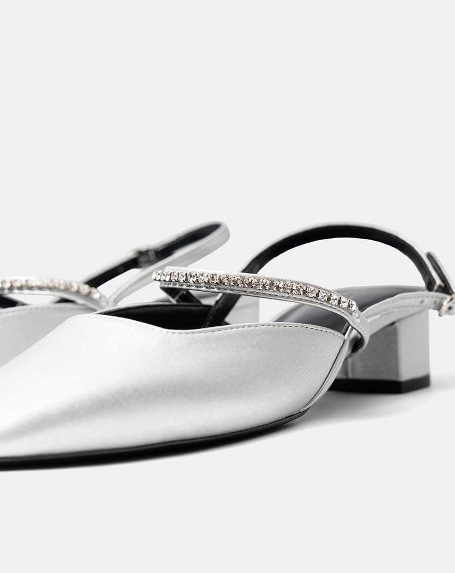 Giày Cao Gót Slingback Phối Dây Trang Trí - Image 5