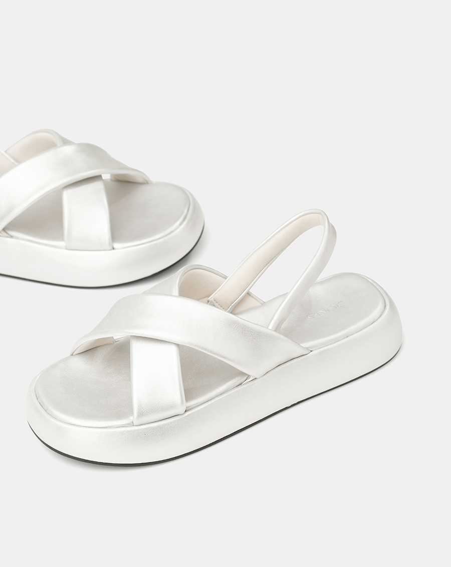 Giày Sandal Quai Chéo Hiệu Ứng Phồng - Image 2