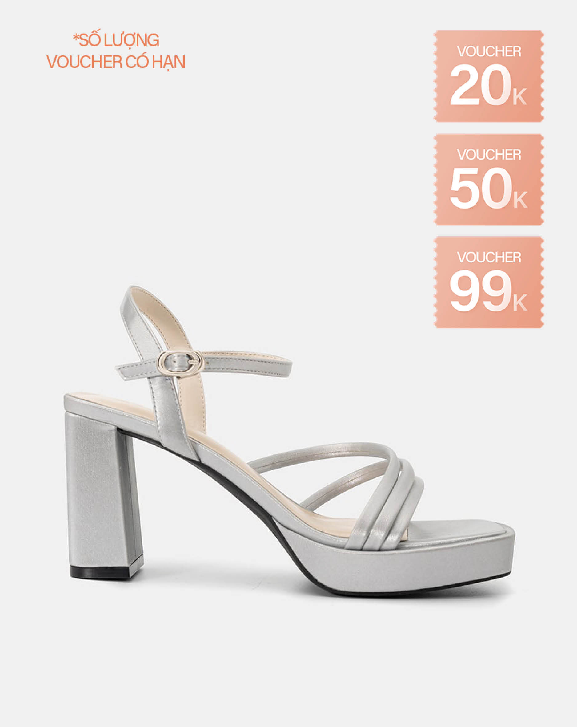 Giày Sandal Có Đúp Quai Rút