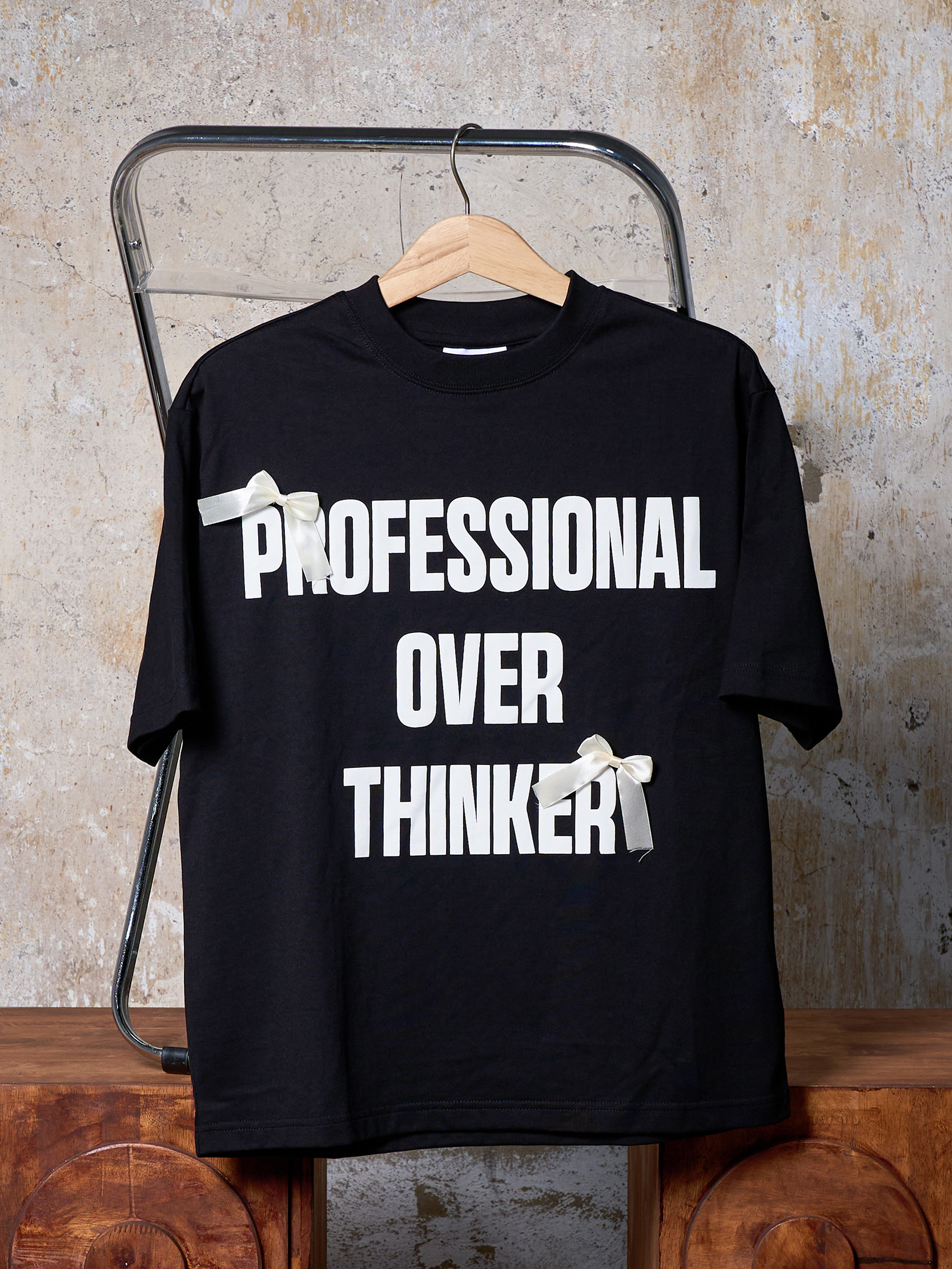 Áo thununisex Newzy Wonder oversized 100% cotton in Professional Overthinking NZATH005 - Image 7