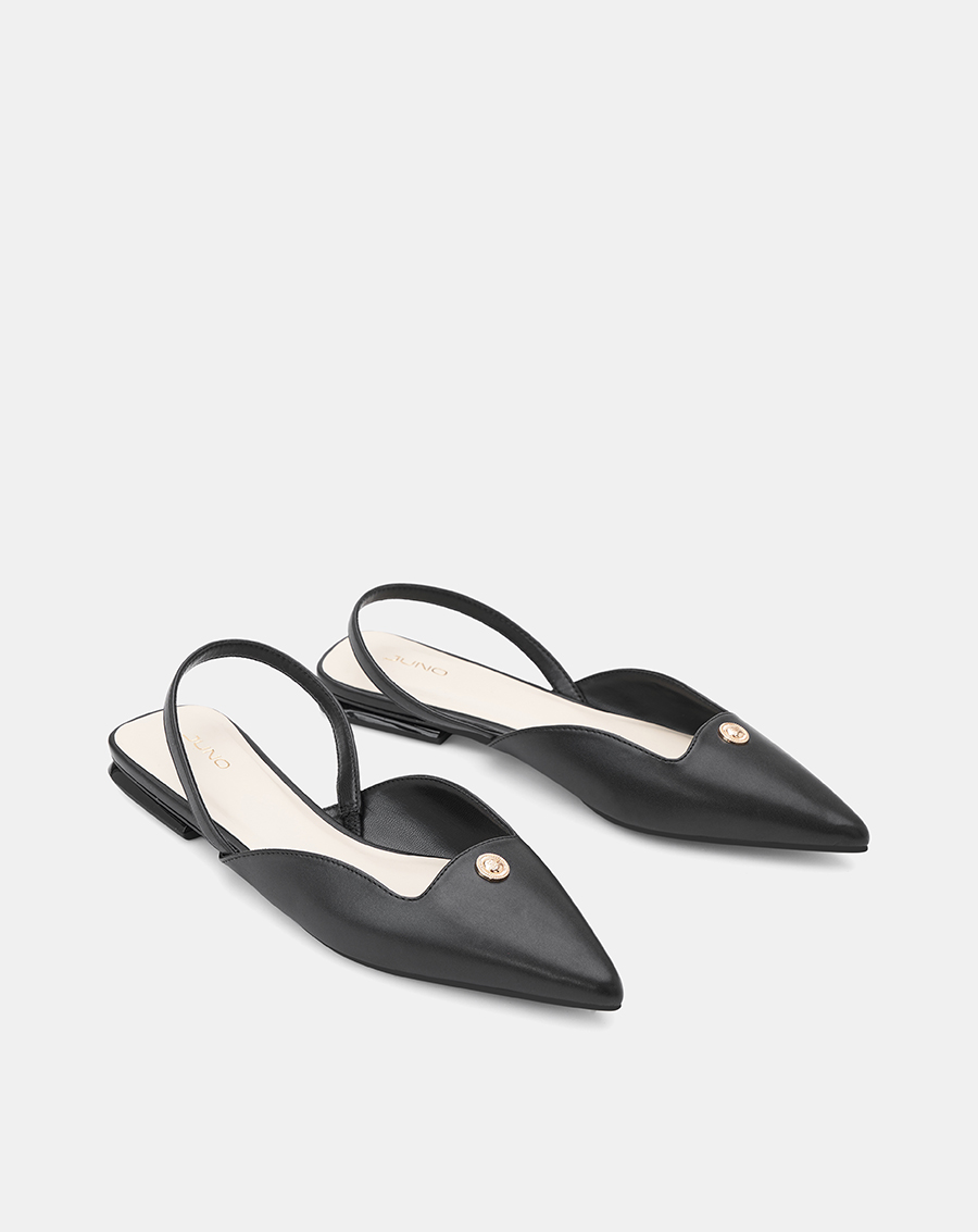 Giày Búp Bê Slingback Bệt Phối Khóa Trang Trí - Image 7