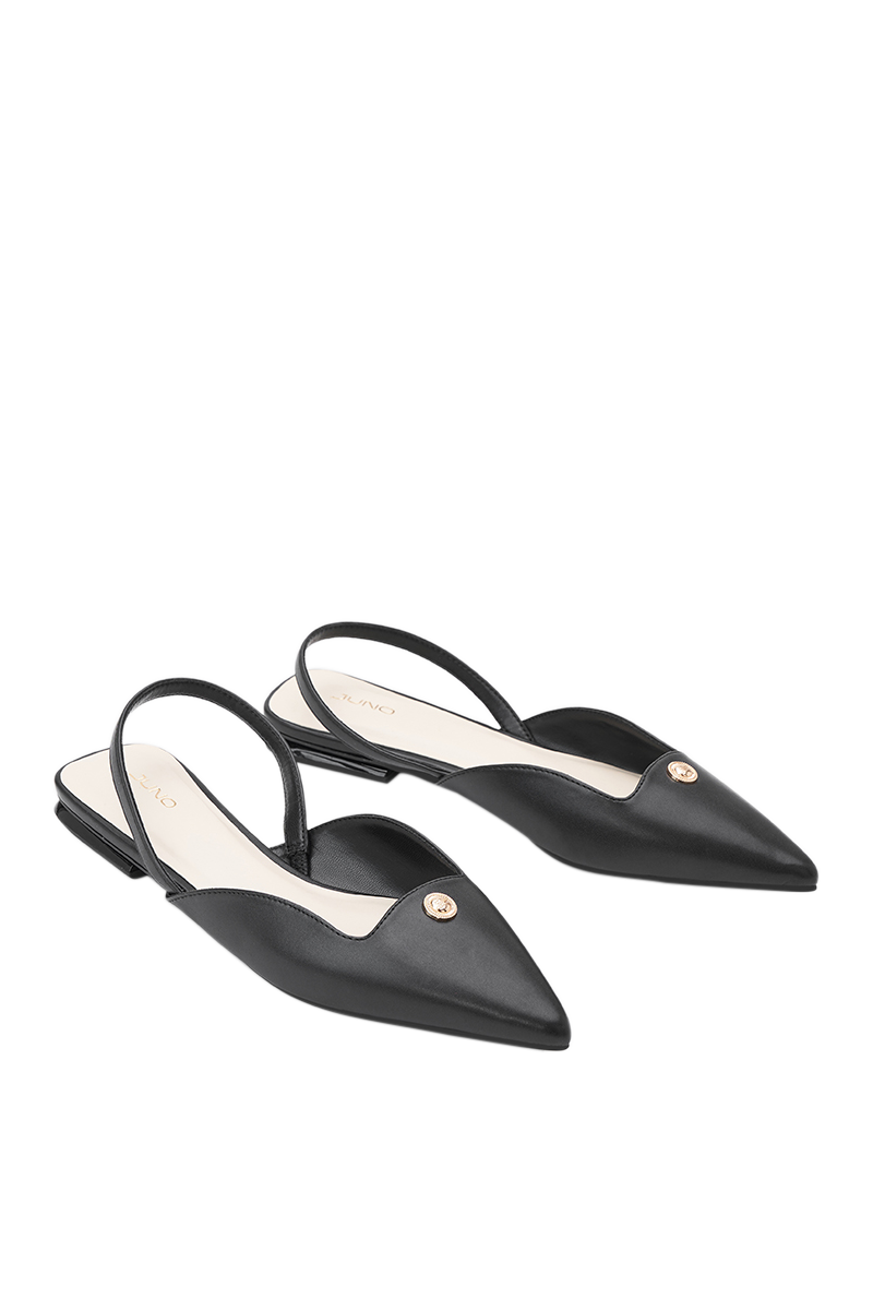Giày Búp Bê Slingback Bệt Phối Khóa Trang Trí - Image 9