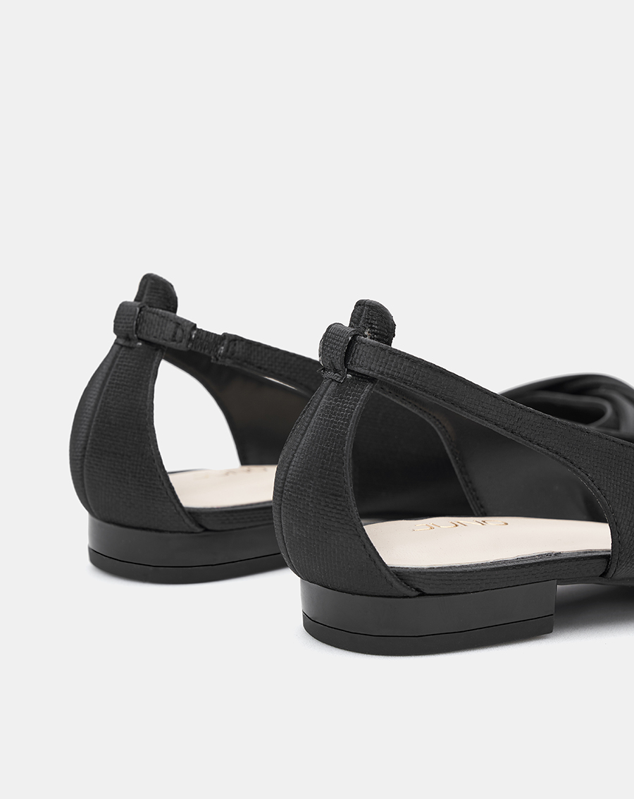 Giày Búp Bê Cut Out Phối Quai Xoắn - Image 5