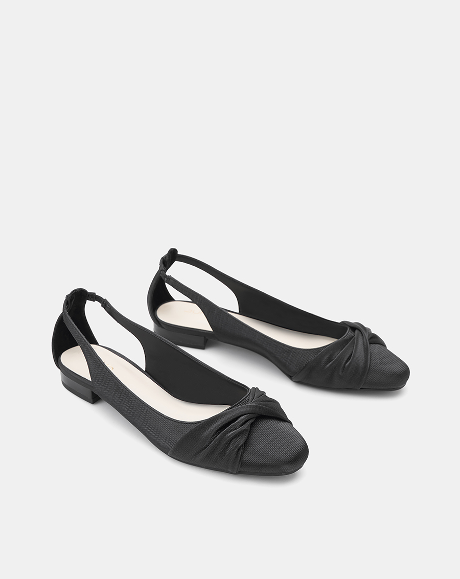 Giày Búp Bê Cut Out Phối Quai Xoắn - Image 7