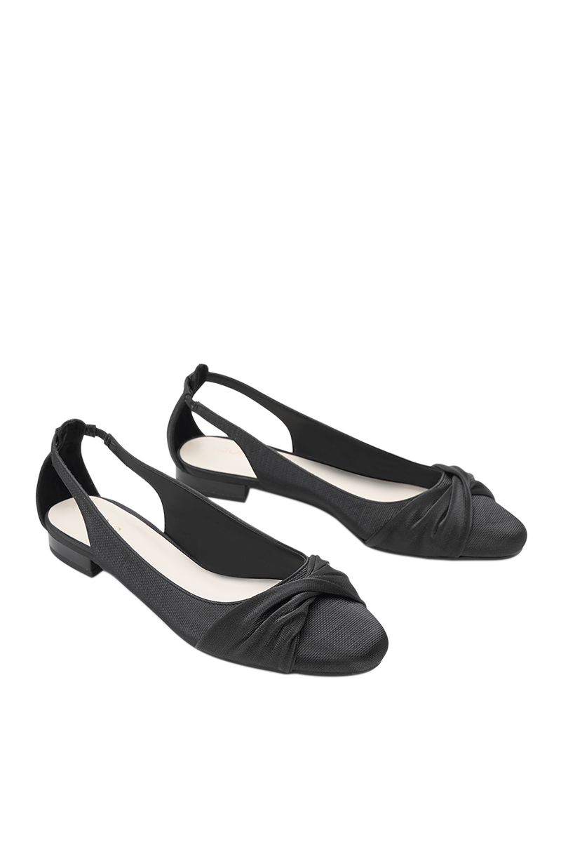 Giày Búp Bê Cut Out Phối Quai Xoắn - Image 9