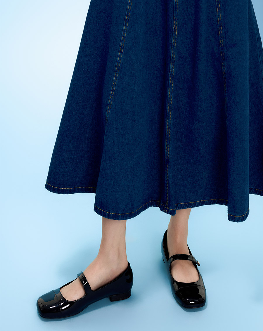 Giày Búp Bê Búp Bê Phối Toe Cap - Image 2