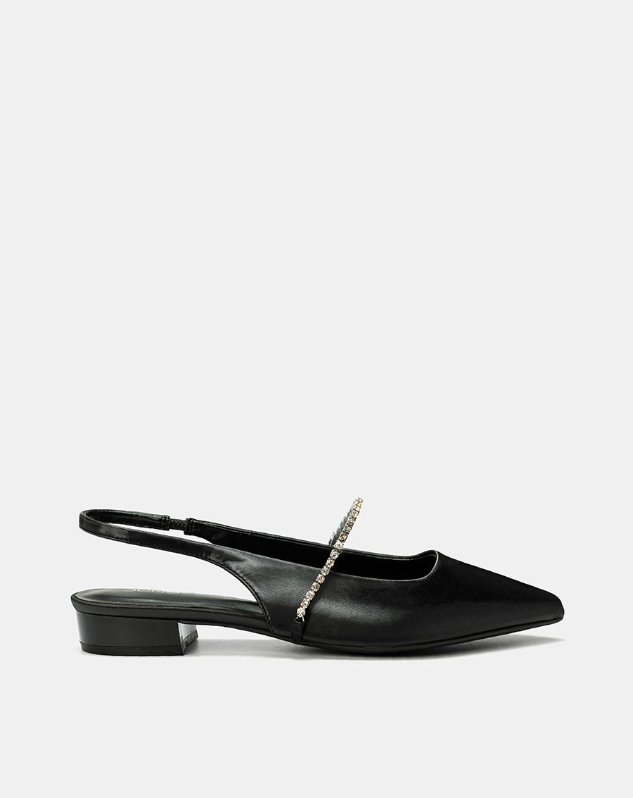 Giày Búp Bê Slingback Phối Dây Khóa Trang Trí - Image 1