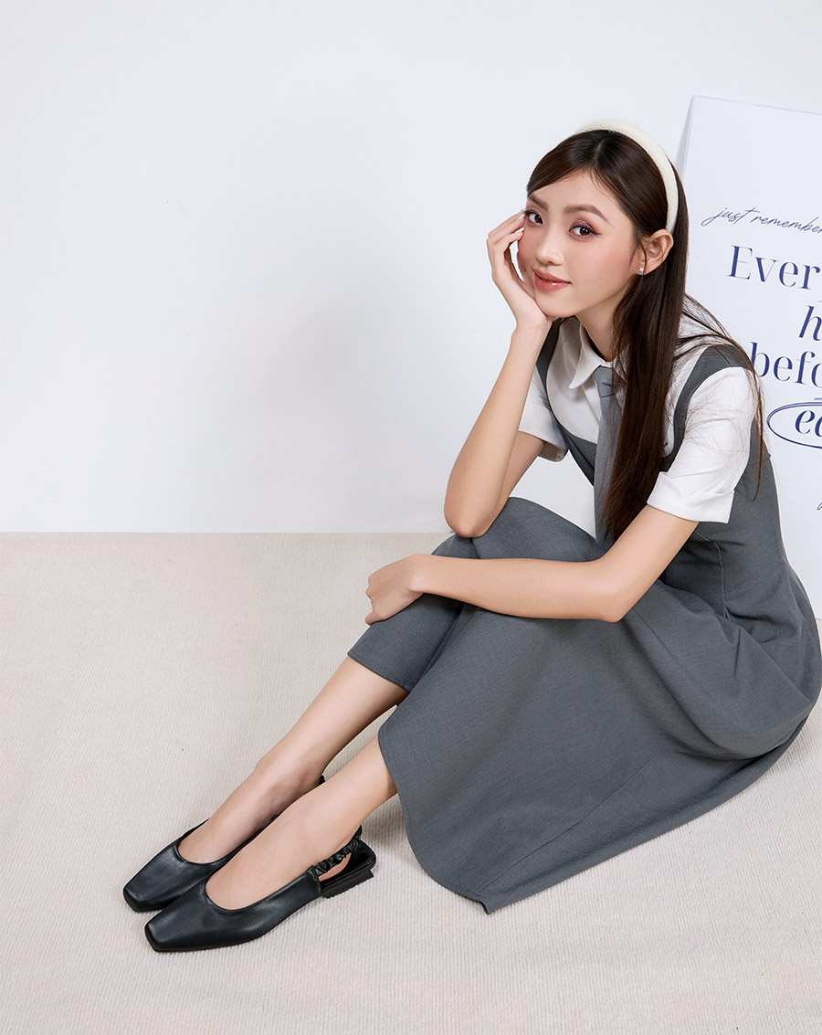 Giày Búp Bê Slingback Quai Thun - Image 3