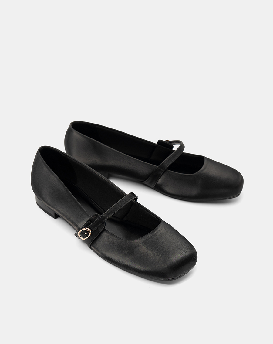 Giày Búp Bê Mũi Vuông Quai Mary Jane - Image 5