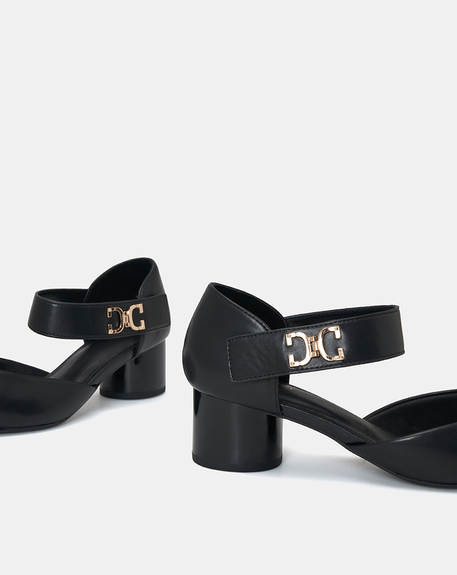 Giày Cao Gót Quai Hậu Xé Dán Có Khoá - Image 4