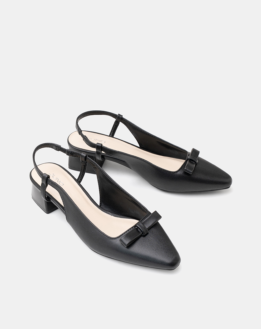 Giày Cao Gót Slingback Gót Vuông - Image 7