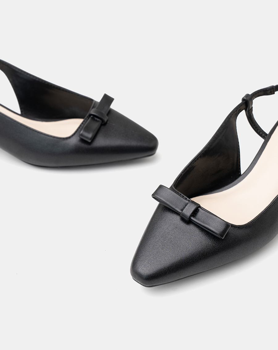 Giày Cao Gót Slingback Gót Vuông - Image 4