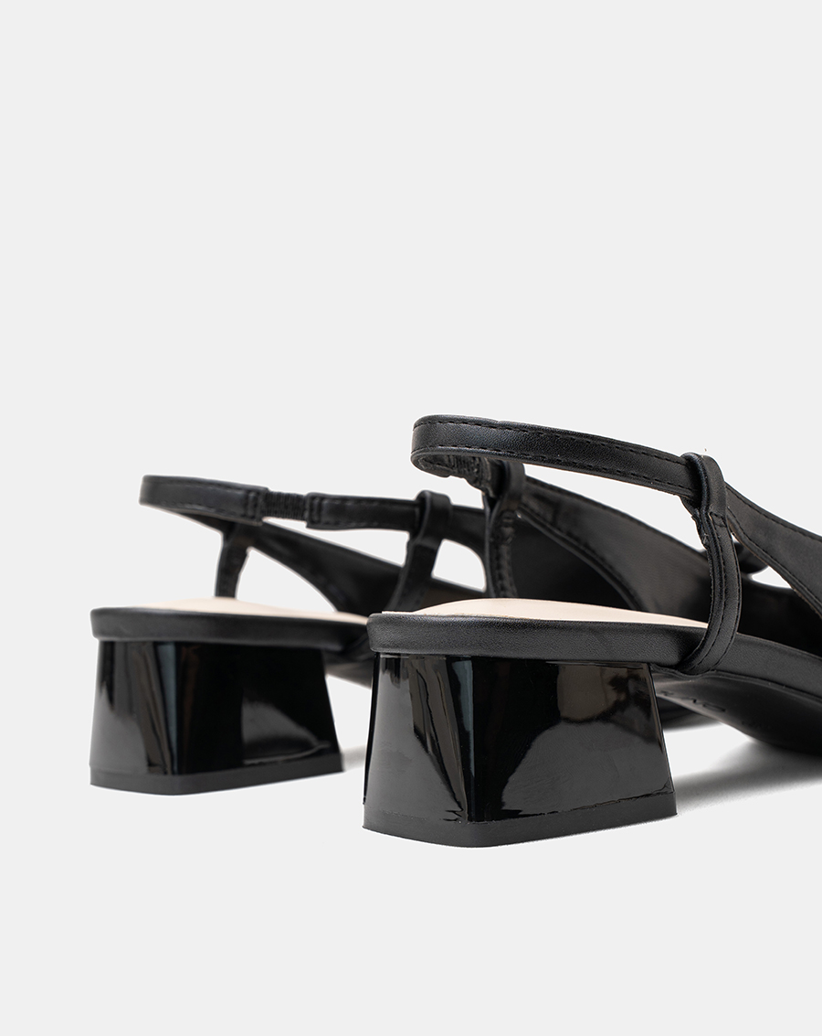 Giày Cao Gót Slingback Gót Vuông - Image 5