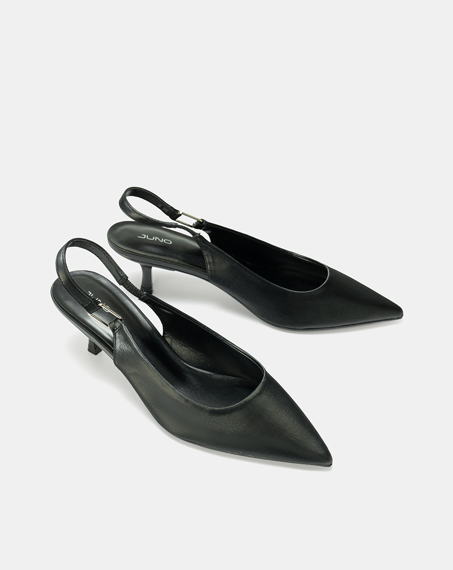 Giày Cao Gót Slingback Phối Khóa Trang Trí - Image 7