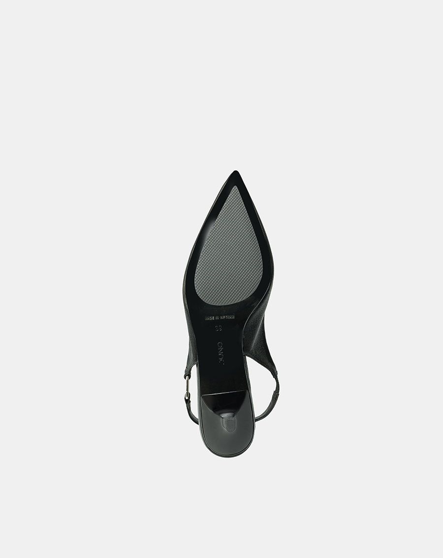 Giày Cao Gót Slingback Phối Khóa Trang Trí - Image 8