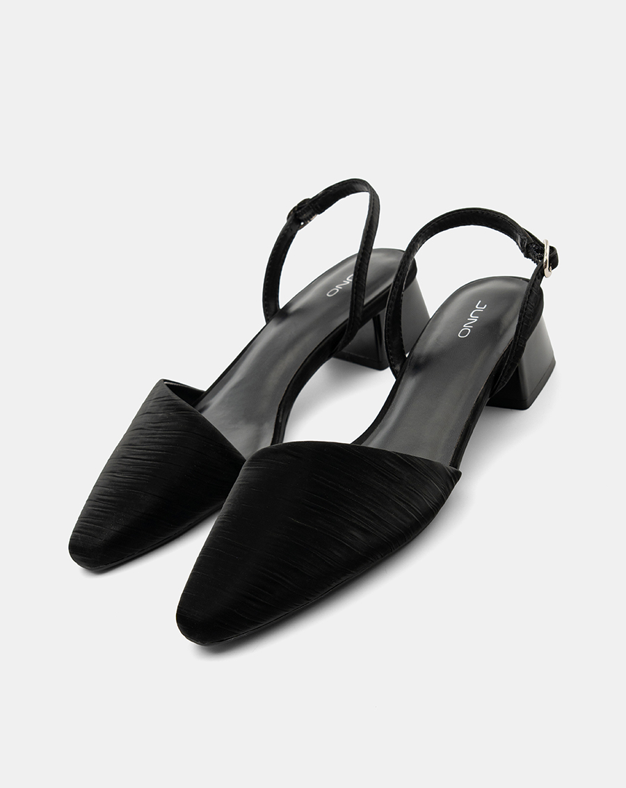 Giày Cao Gót Slingback Gót Vuông Cơ Bản - Image 4