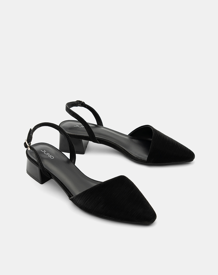 Giày Cao Gót Slingback Gót Vuông Cơ Bản - Image 7