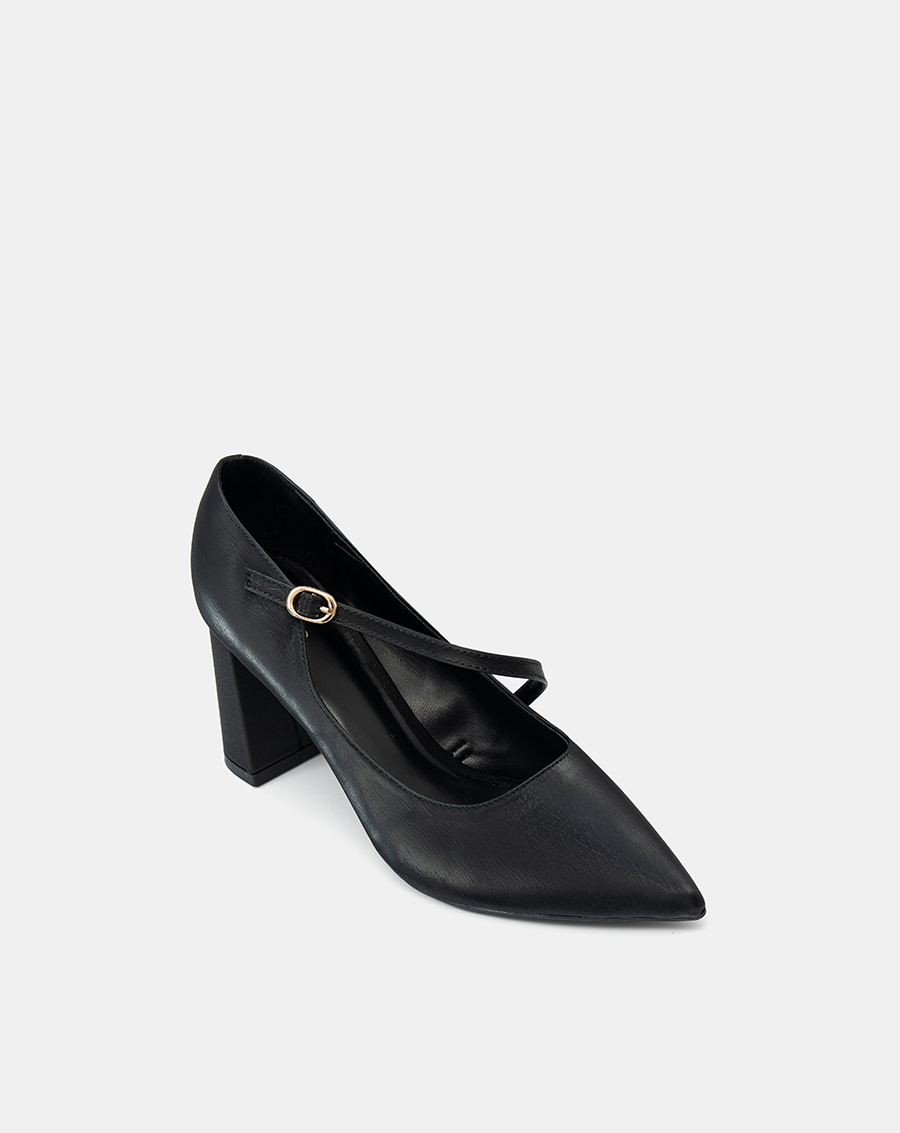 Giày Cao Gót Pump Gót Trụ Quai Mary Jane Xéo - Image 6