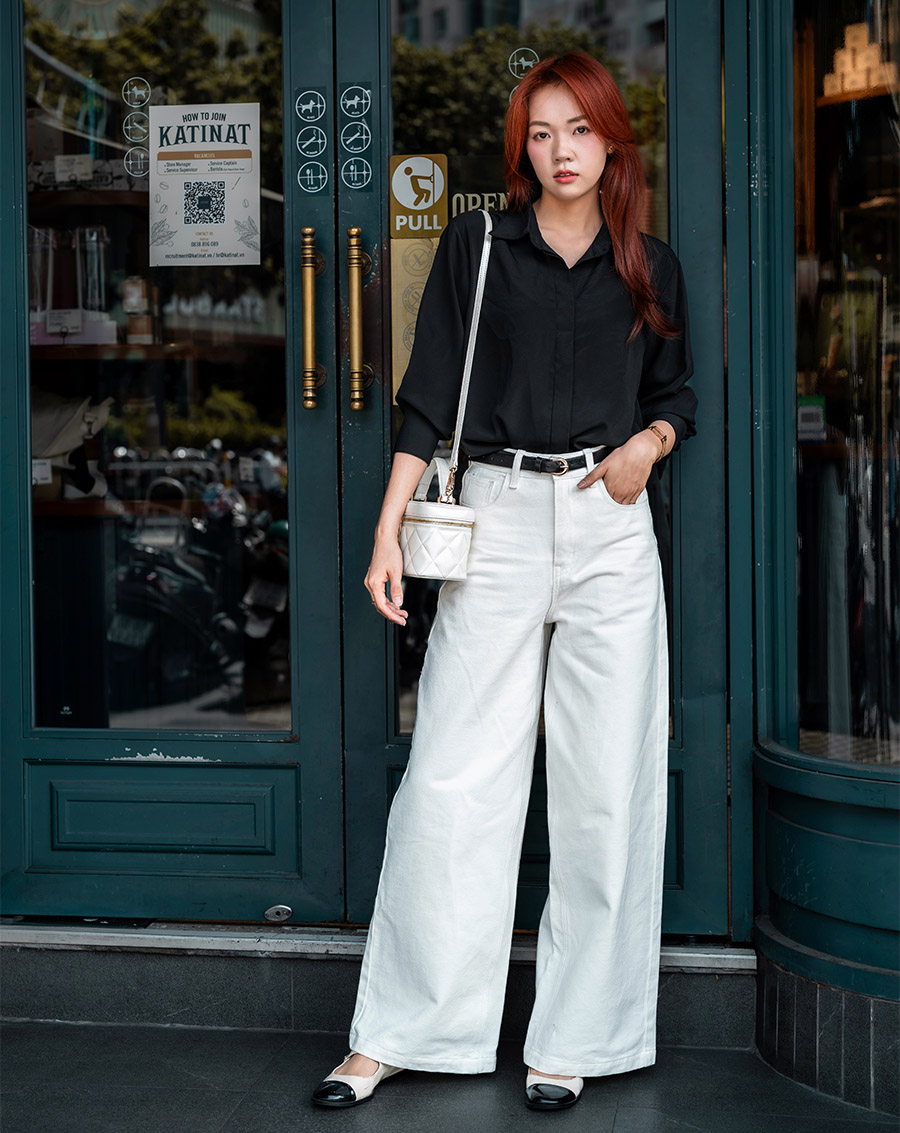 Áo sơ mi basic nẹp nút giấu - Image 3