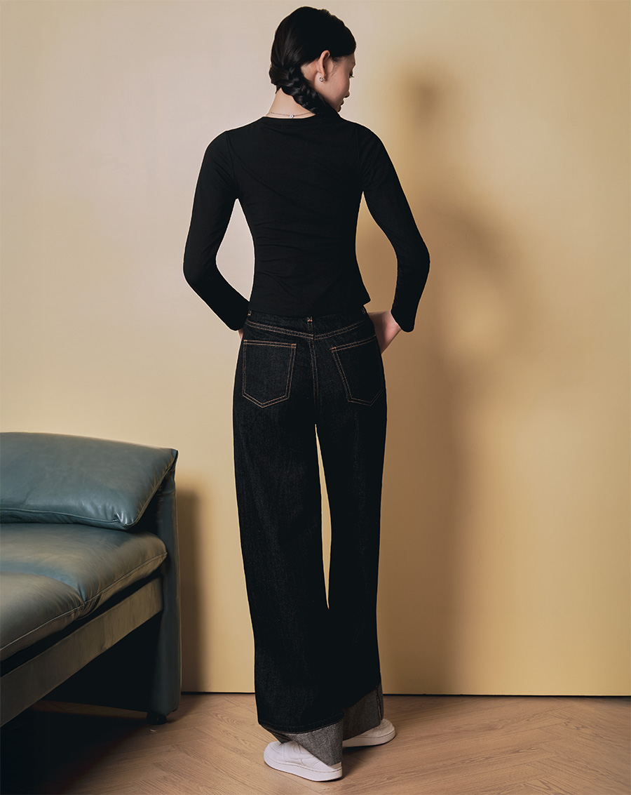 Áo thun form slim-fit tay dài - Image 3