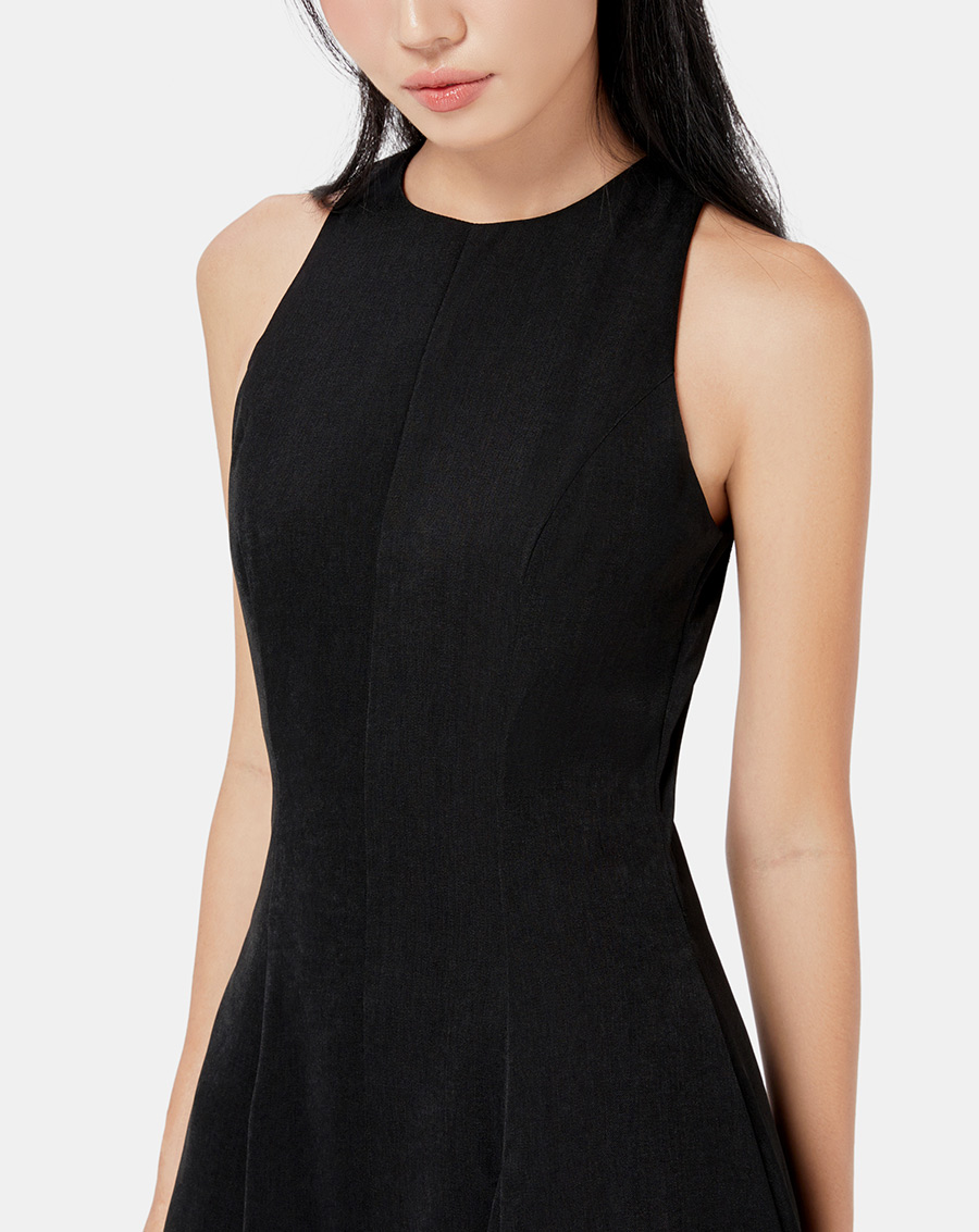 Đầm maxi cổ yếm form xòe - Image 3