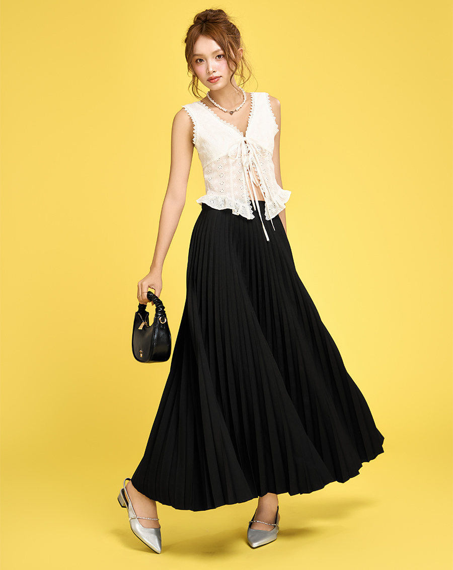 Váy midi dập ly - Image 4