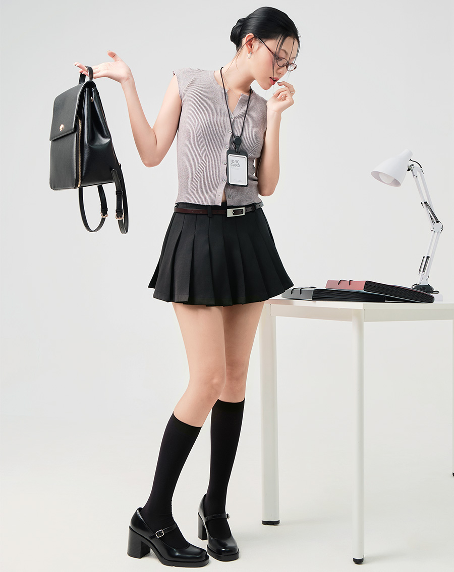 Quần giả váy xếp ly - Image 2