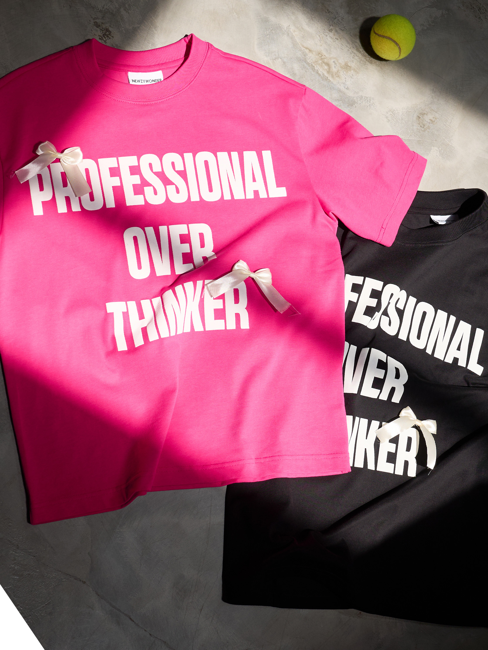 Áo thununisex Newzy Wonder oversized 100% cotton in Professional Overthinking NZATH005 - Image 2