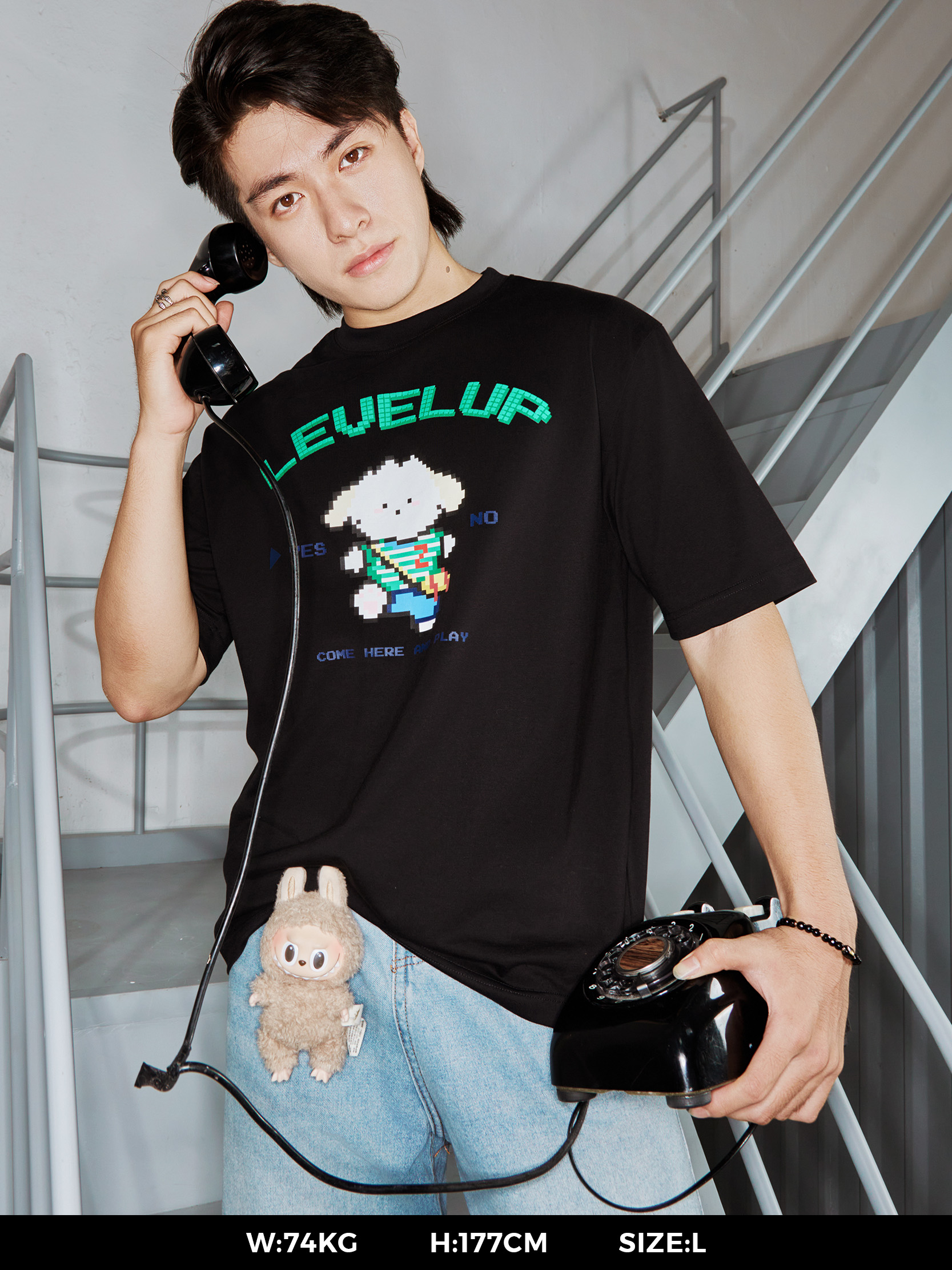 Áo thun unisex Newzy Wonder oversized 100% cotton in Pixel art NZATH006 - Image 3
