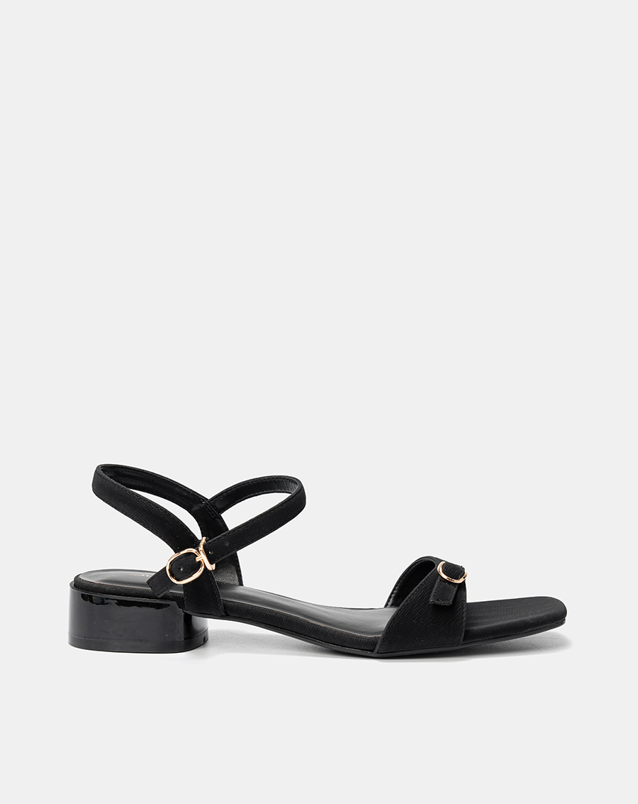 Giày Sandal Quai Đắp Phối Khóa Oval