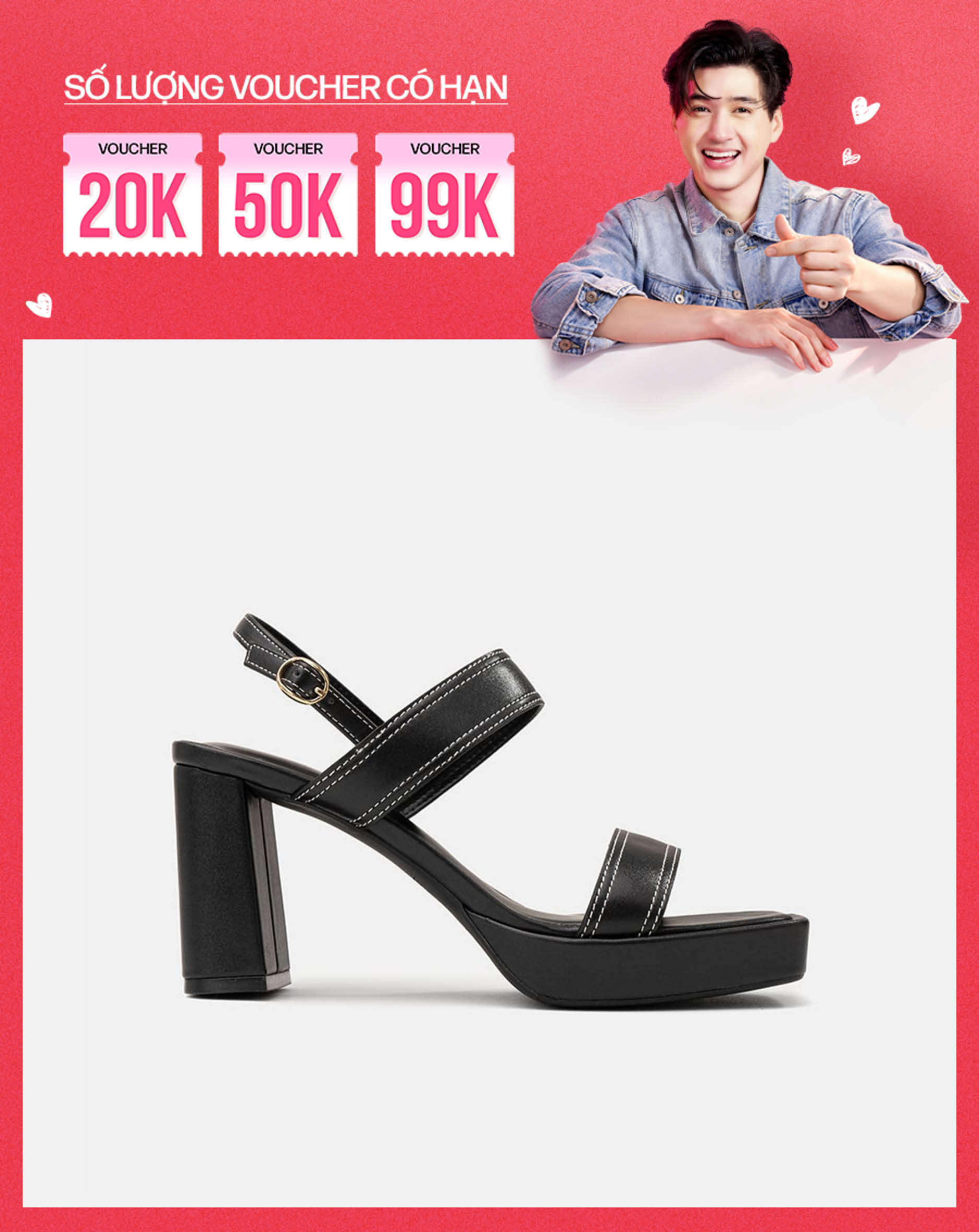 Giày Sandal 2 Quai Bản Lớn