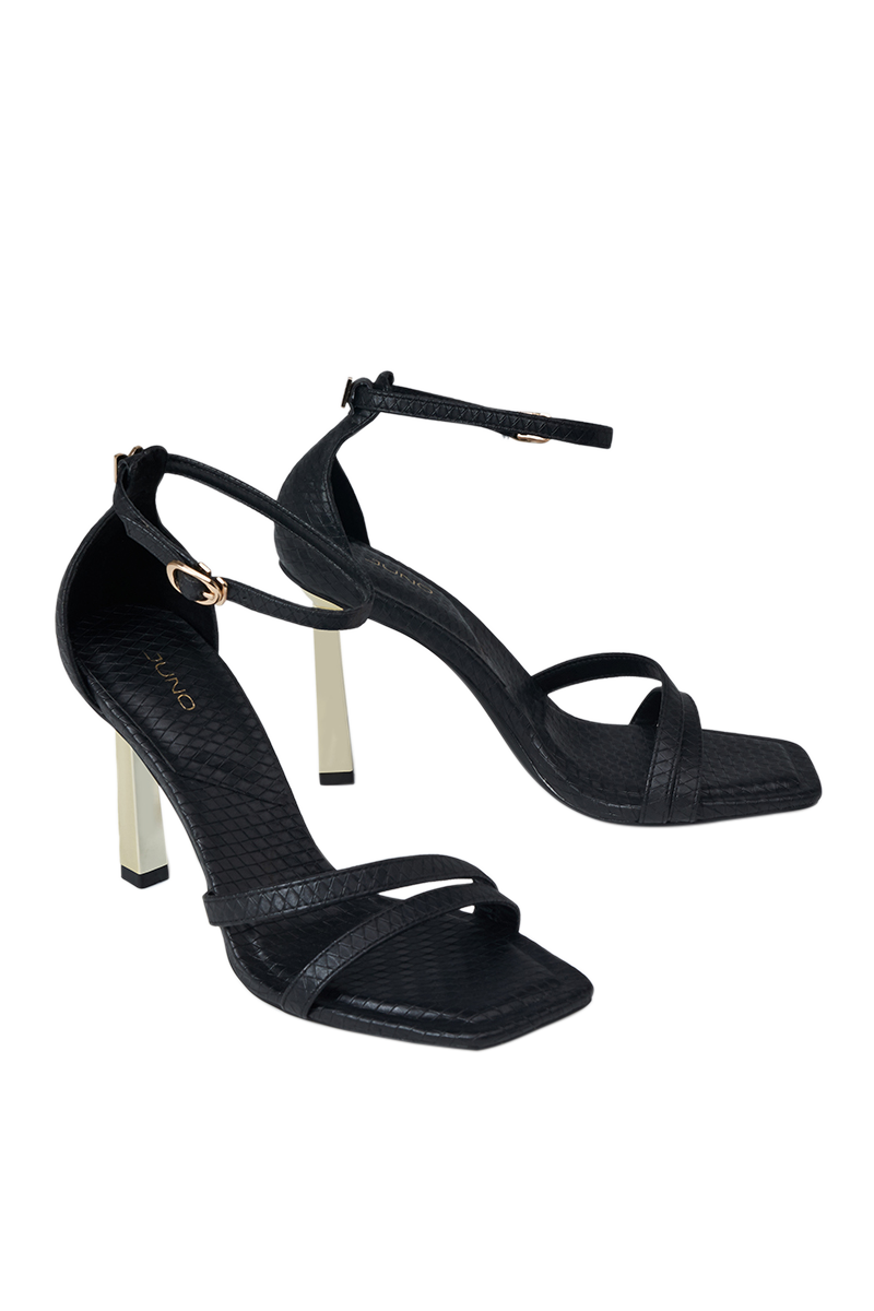 Giày Sandal Gót Thanh Phối Khoá Jn - Image 9