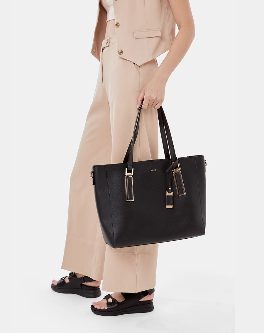Túi Xách Lớn Tote Lớn Gắn Charm Trang Trí - Image 3