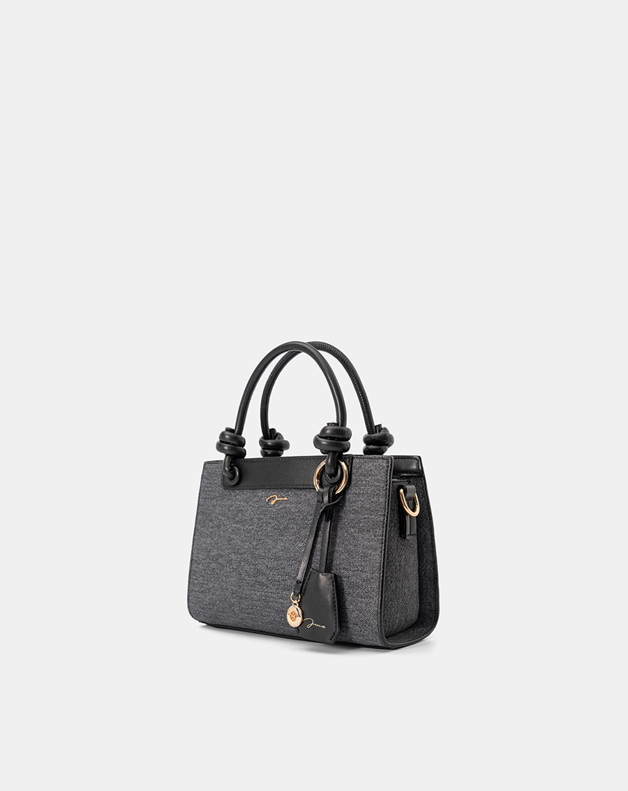 Túi Xách Nhỏ Tay Cầm Xoắn Phối Charm - Image 6