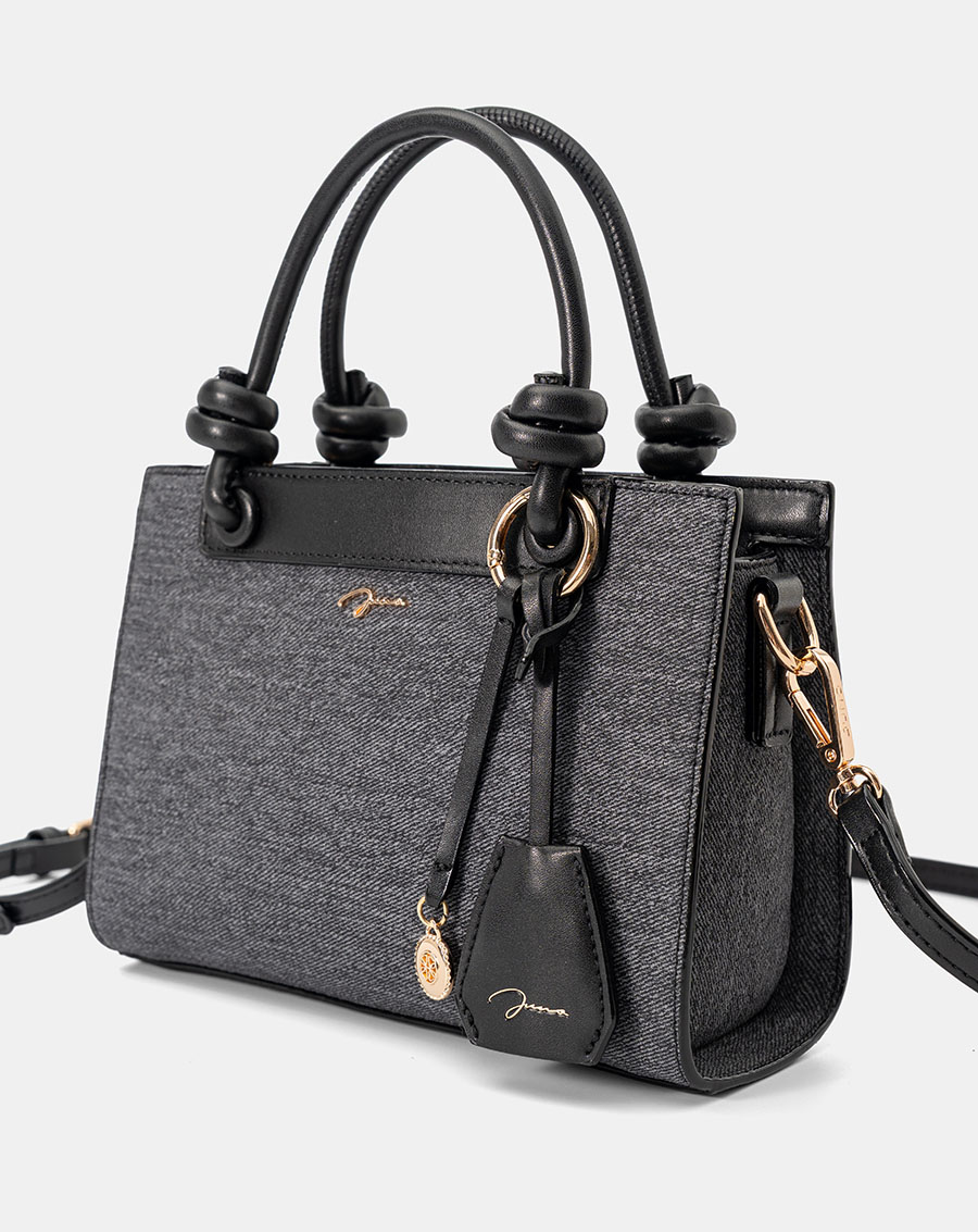 Túi Xách Nhỏ Tay Cầm Xoắn Phối Charm - Image 4