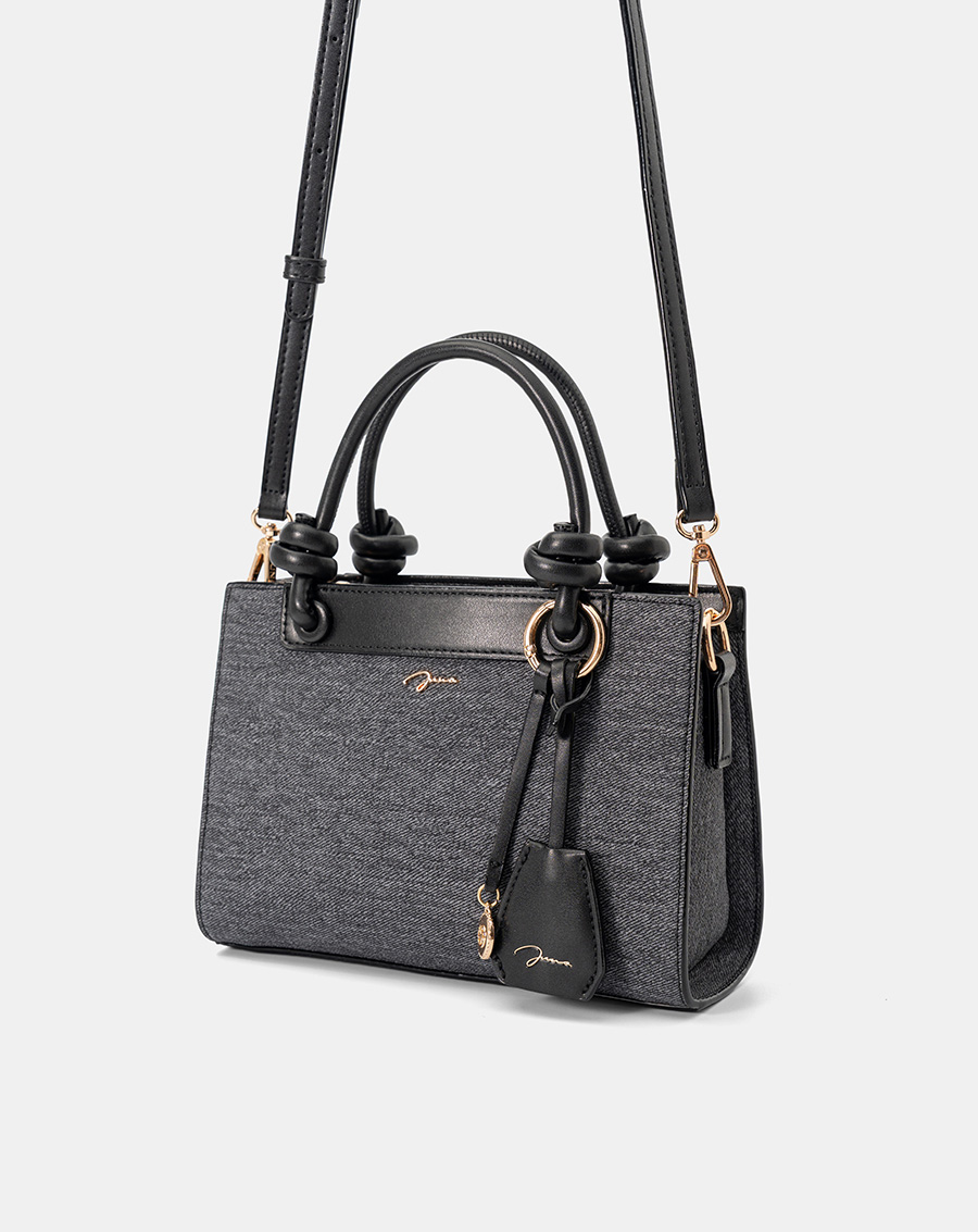 Túi Xách Nhỏ Tay Cầm Xoắn Phối Charm - Image 5