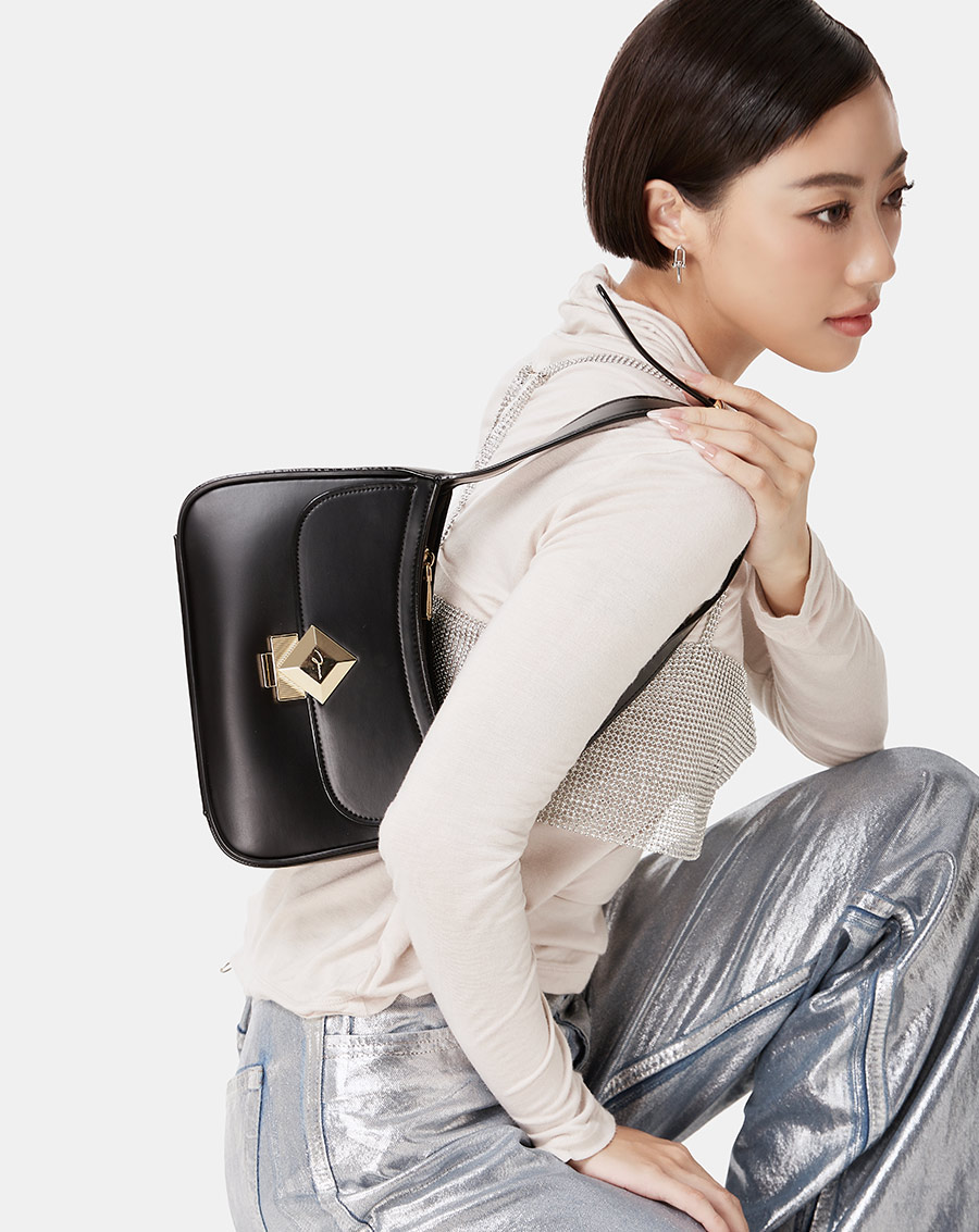 Túi Xách Nhỏ Đeo Vai Khoá Trang Trí Diamond - Image 2