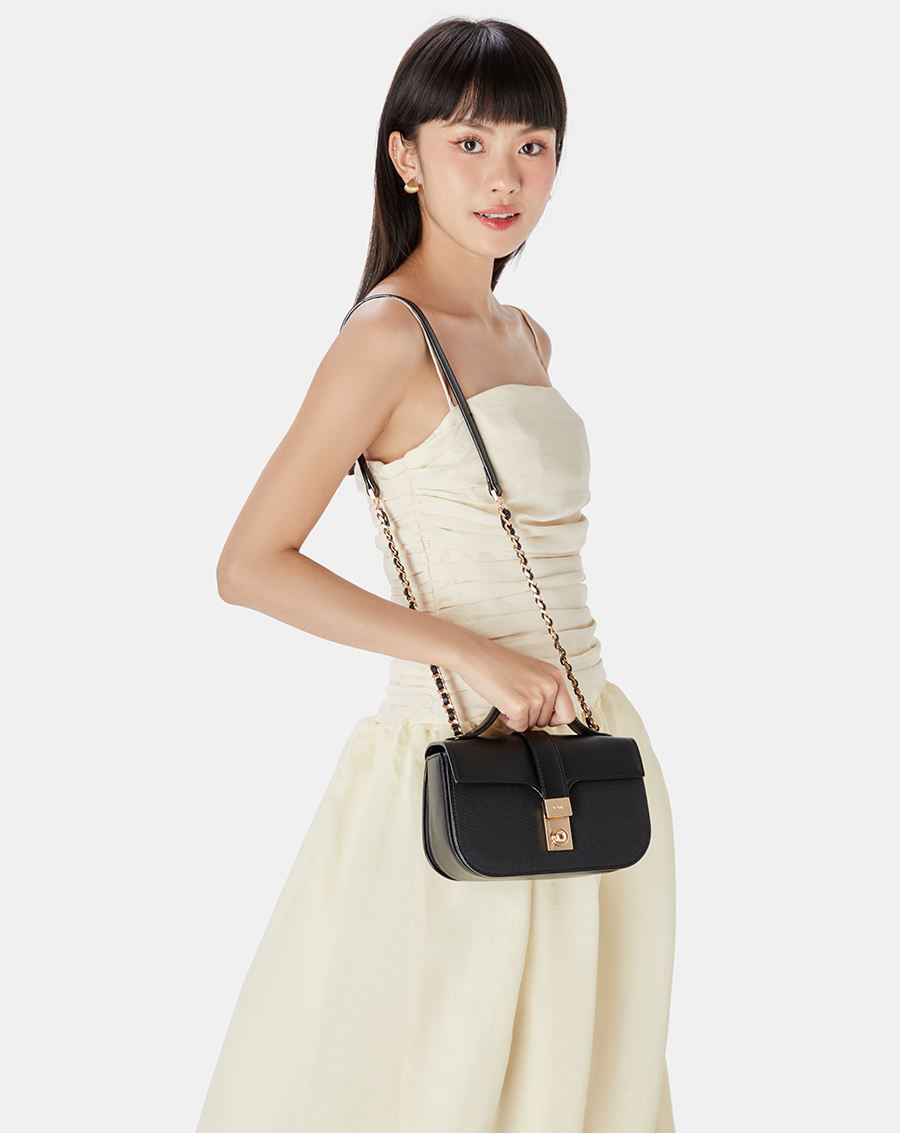 Túi Xách Nhỏ Có Tay Cầm Khoá Buckle Trang Trí - Image 2