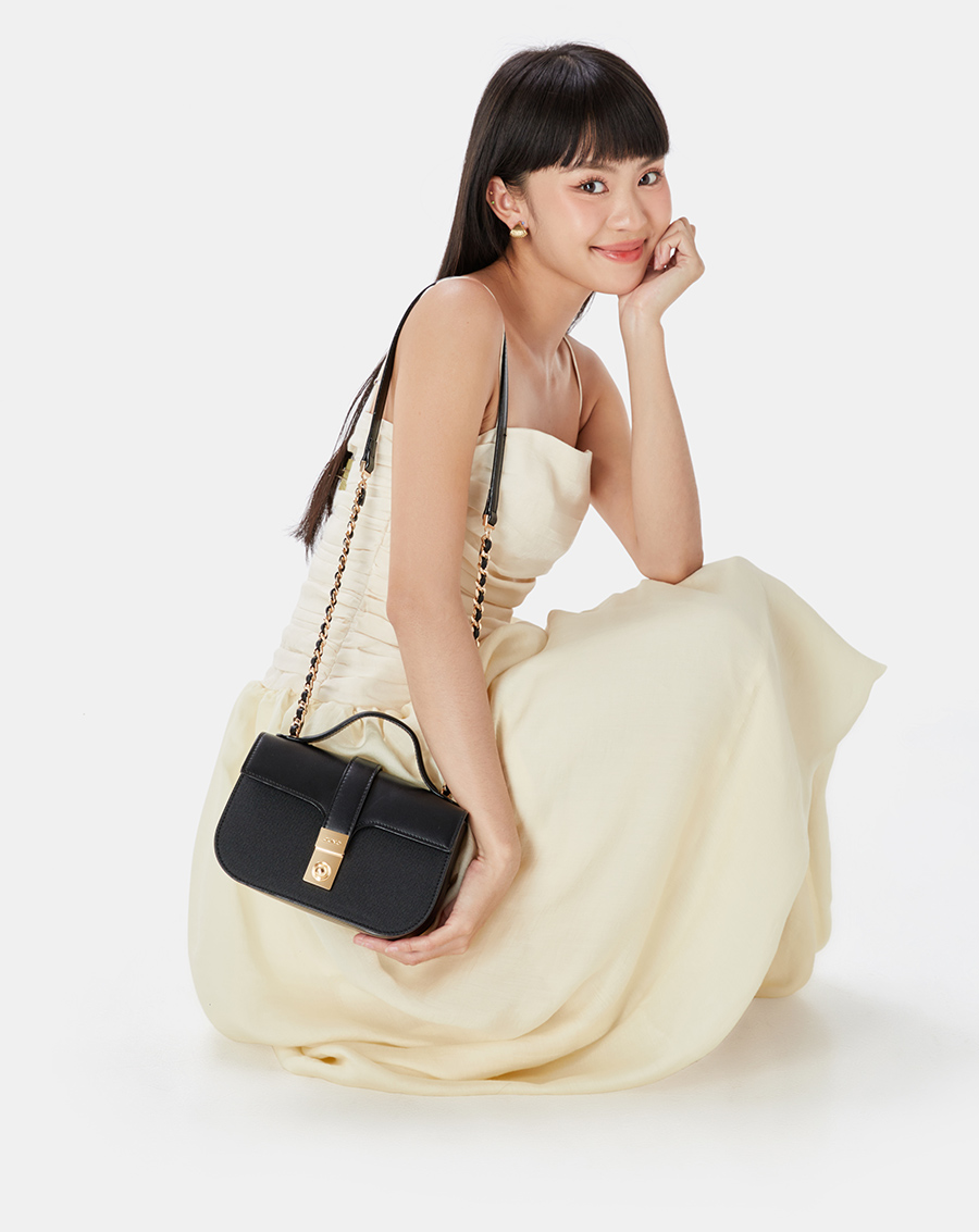 Túi Xách Nhỏ Có Tay Cầm Khoá Buckle Trang Trí - Image 3