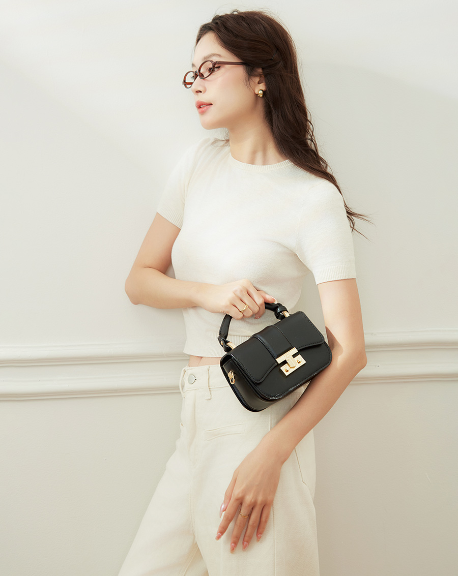 Túi Xách Nhỏ Top Handle Trang Trí Charm - Image 3