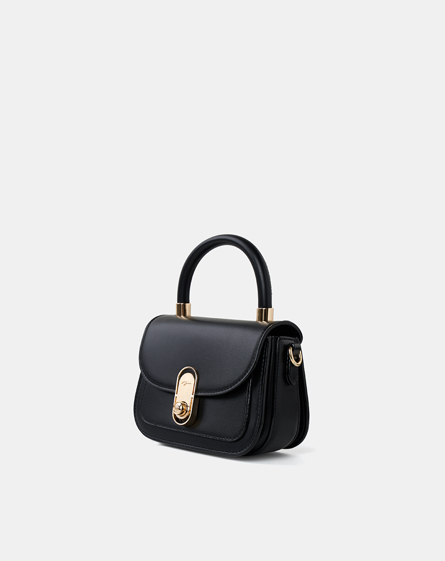 Túi Xách Nhỏ Top Handle Phối Khoá Xoay Trang Trí - Image 6