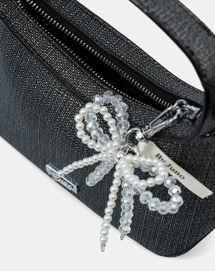 Túi Xách Nhỏ Top Handle Trang Trí Charm Nơ - Image 8