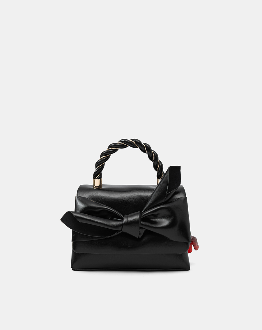 Túi Xách Nhỏ Top Handle Thắt Nơ Cách Điệu - Image 1