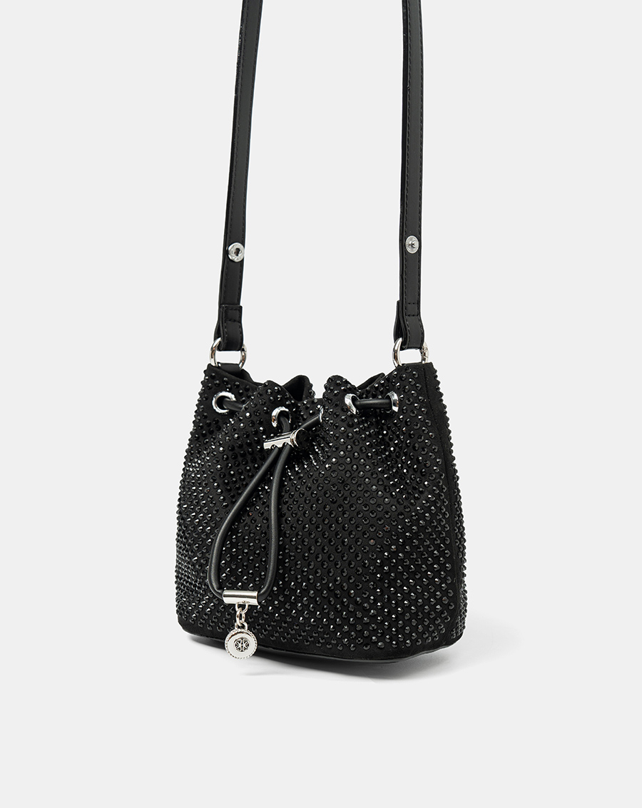 Túi Xách Nhỏ Bucket Đính Hạt Glamorous - Image 5
