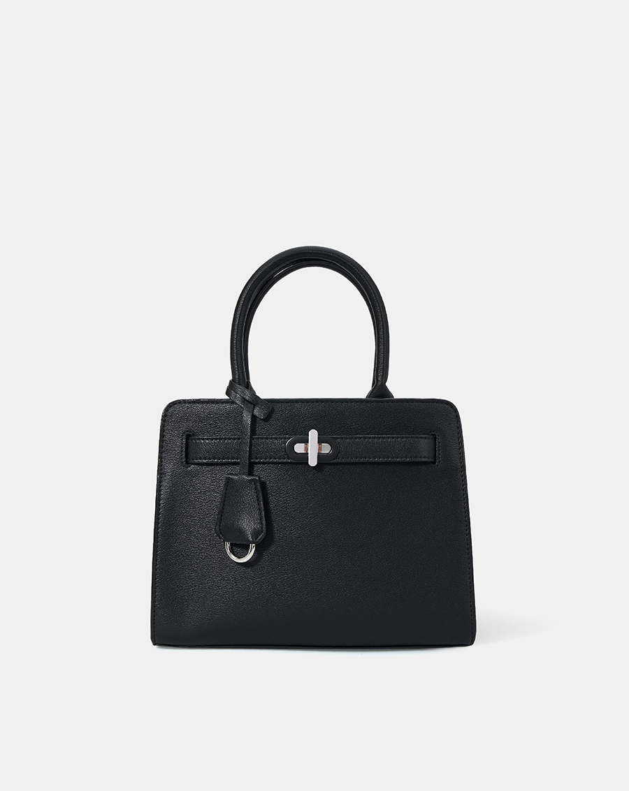 Túi Xách Trung Trang Trí Charm Và Khóa - Image 1