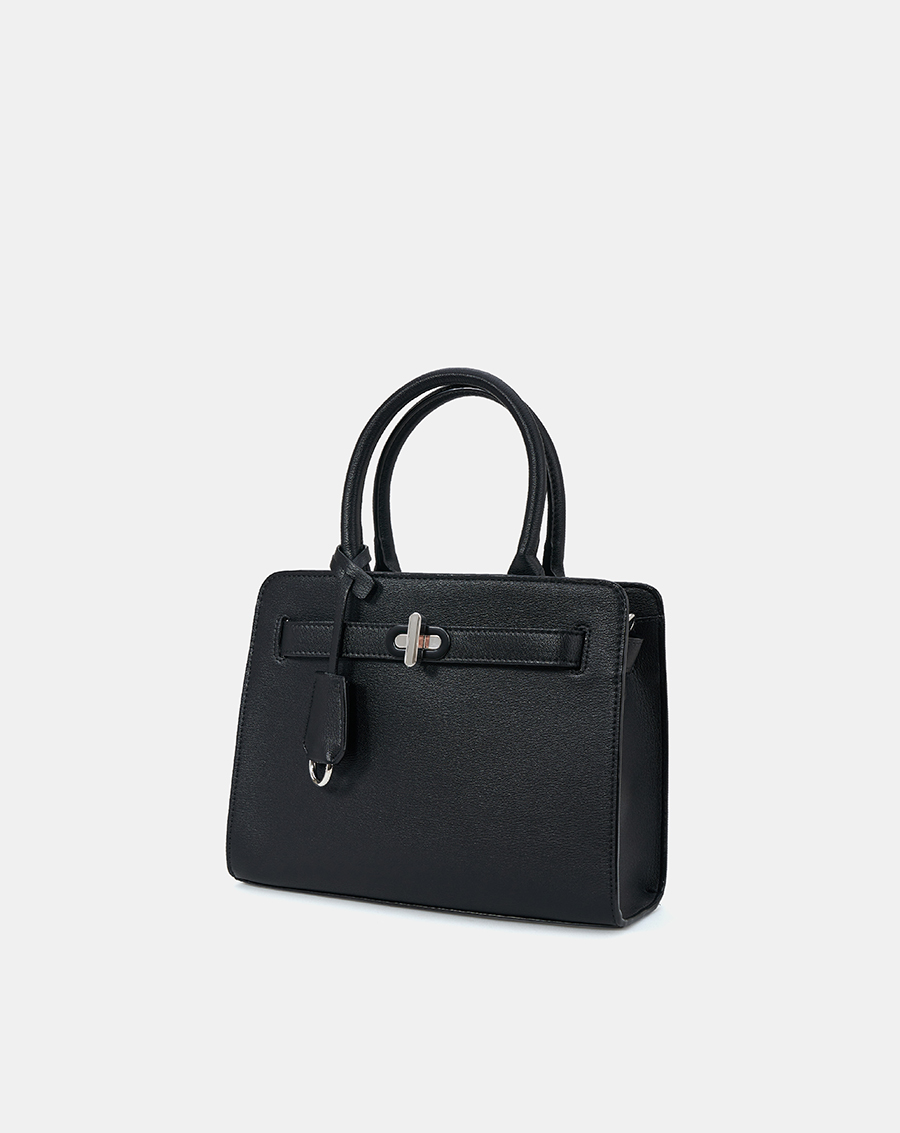 Túi Xách Trung Trang Trí Charm Và Khóa - Image 6