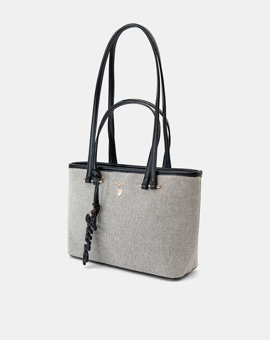 Túi Xách Trung Tote Bag Double-Handle Trang Trí Charm Juno - Image 6