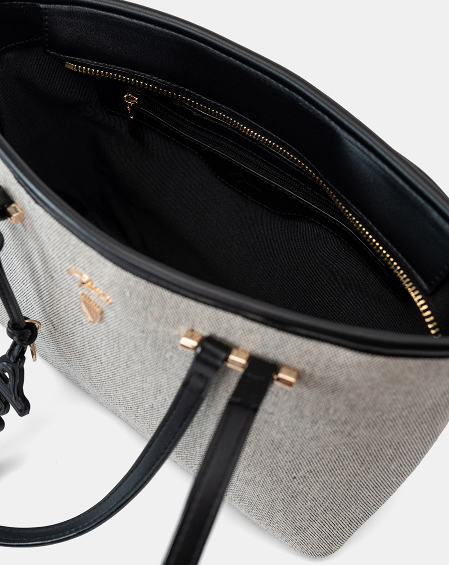 Túi Xách Trung Tote Bag Double-Handle Trang Trí Charm Juno - Image 8